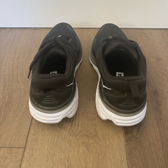 Hoka Bondi 8 Black and White Women’s 9.5 Athletic Shoes - Picture 5 of 7